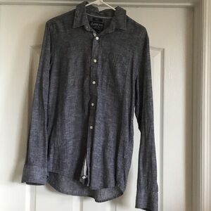 American Rag Charcoal Casual Button-Down Shirt